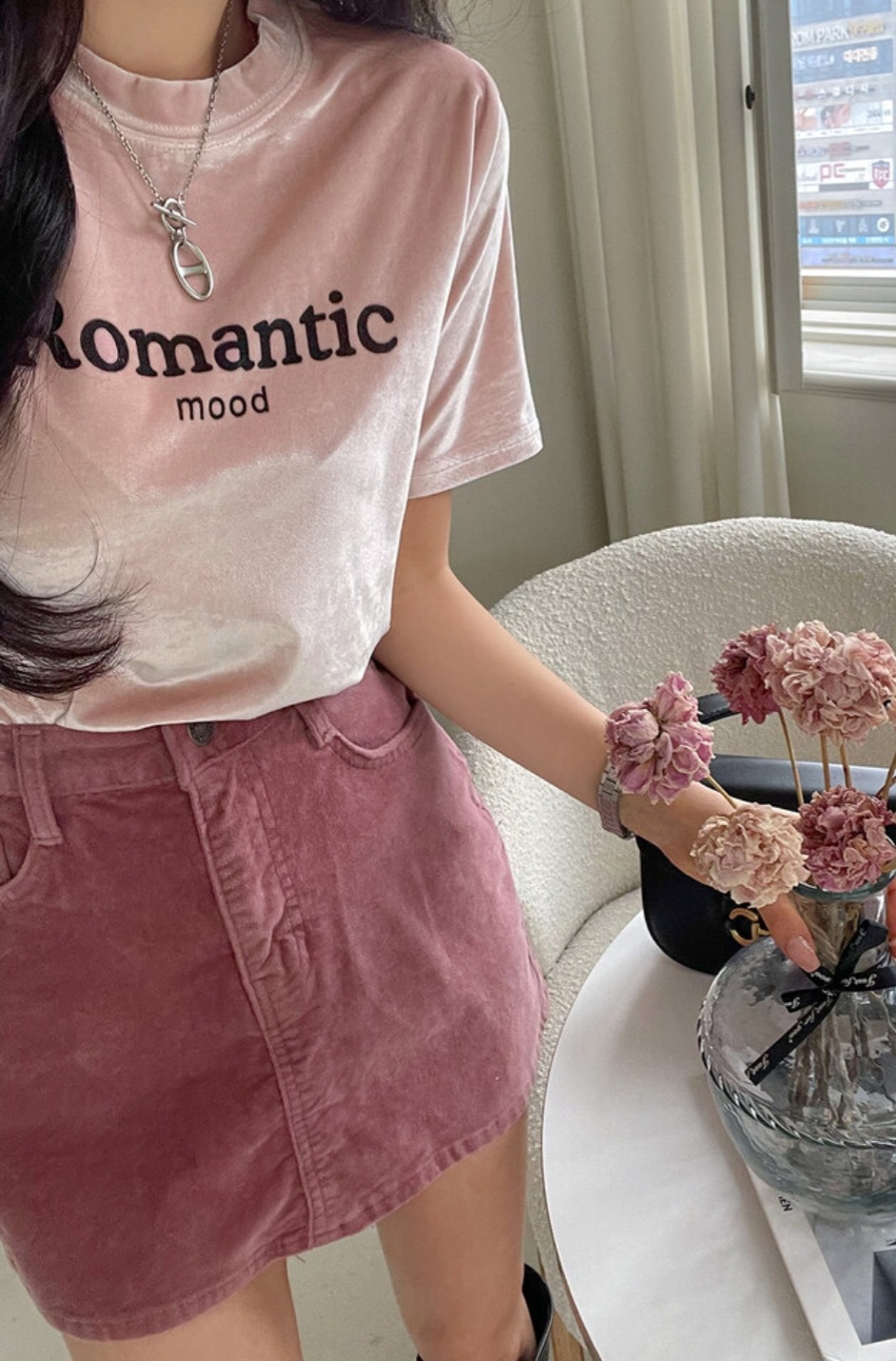 Romanticロゴベロア半袖Tシャツ | 詳細画像4