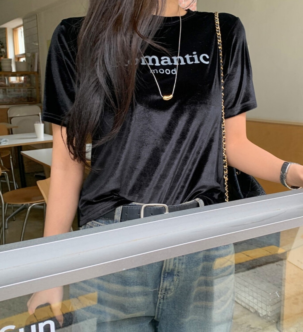 Romanticロゴベロア半袖Tシャツ | 詳細画像6