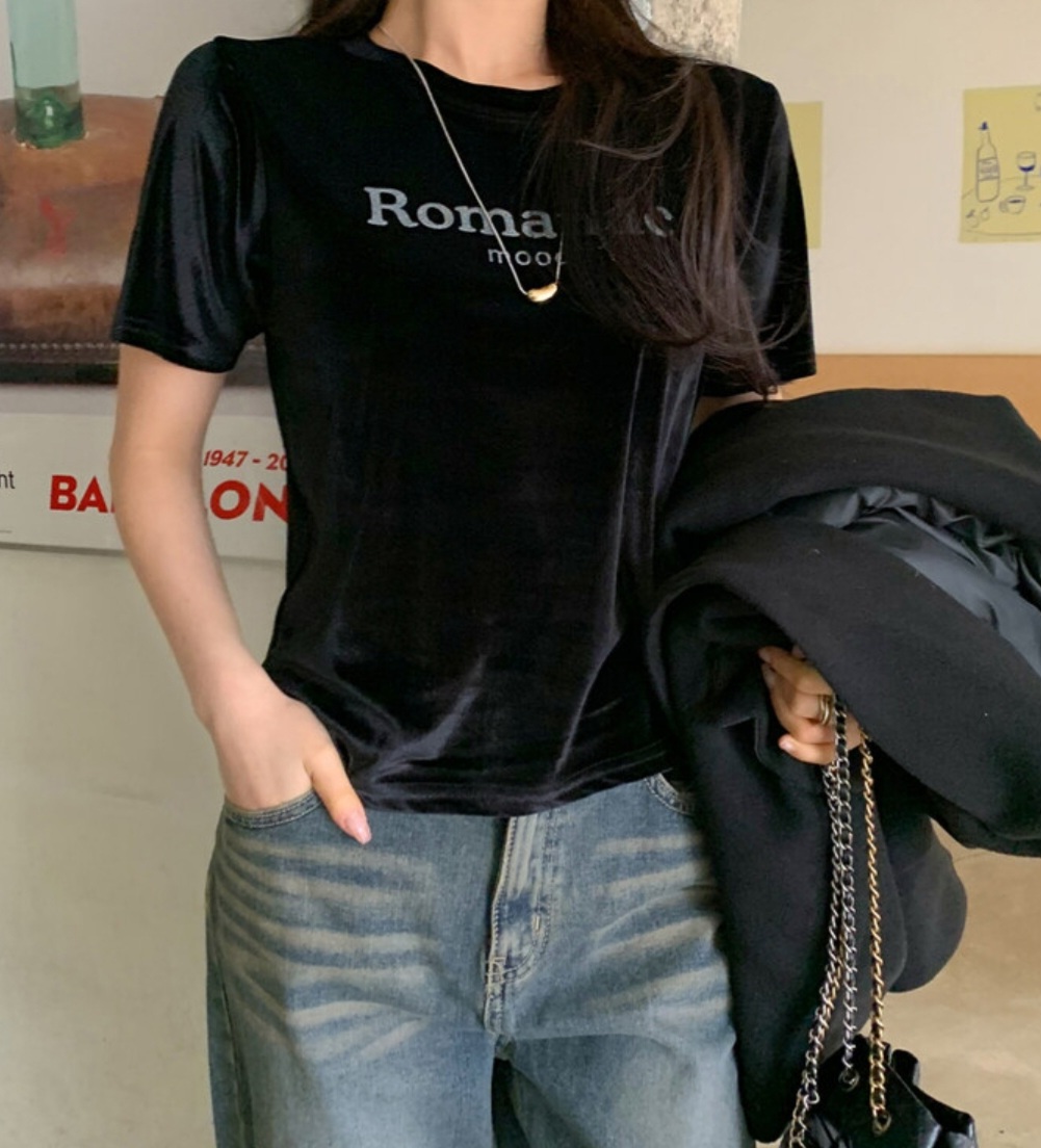 Romanticロゴベロア半袖Tシャツ | 詳細画像8
