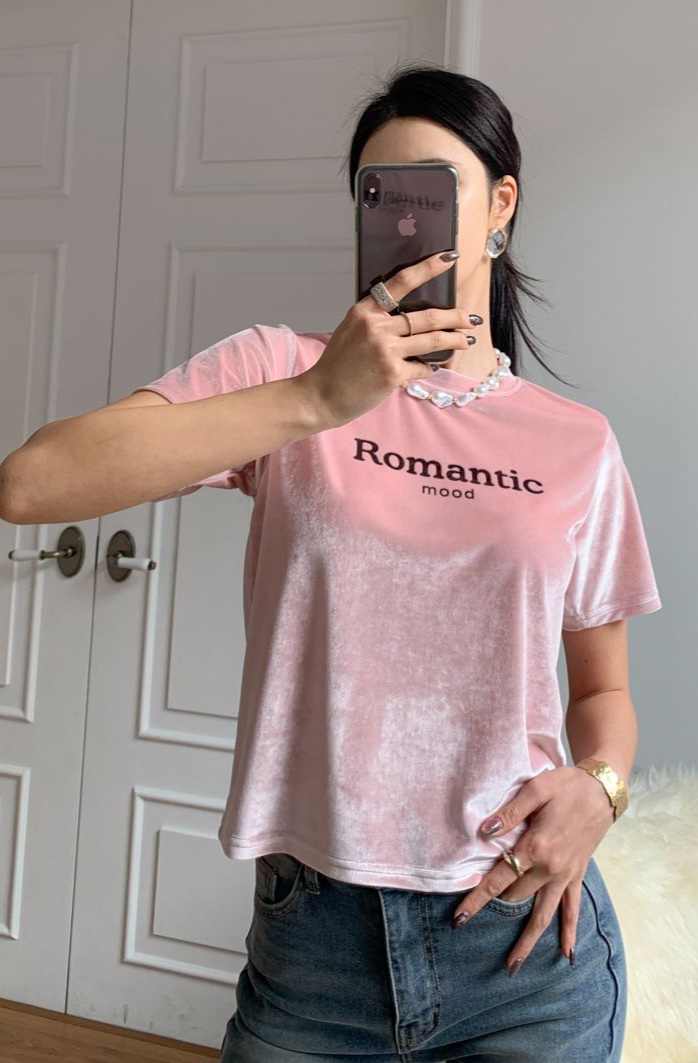 Romanticロゴベロア半袖Tシャツ | 詳細画像9