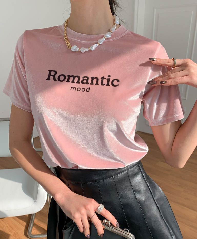 Romanticロゴベロア半袖Tシャツ | 詳細画像12