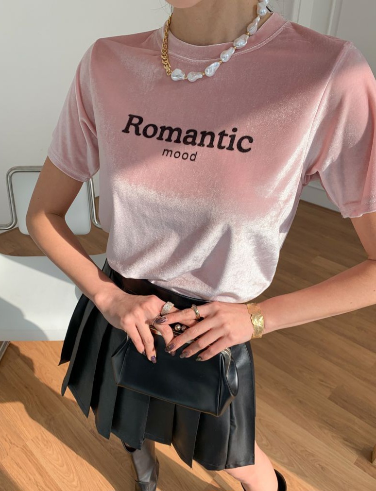 Romanticロゴベロア半袖Tシャツ | 詳細画像15