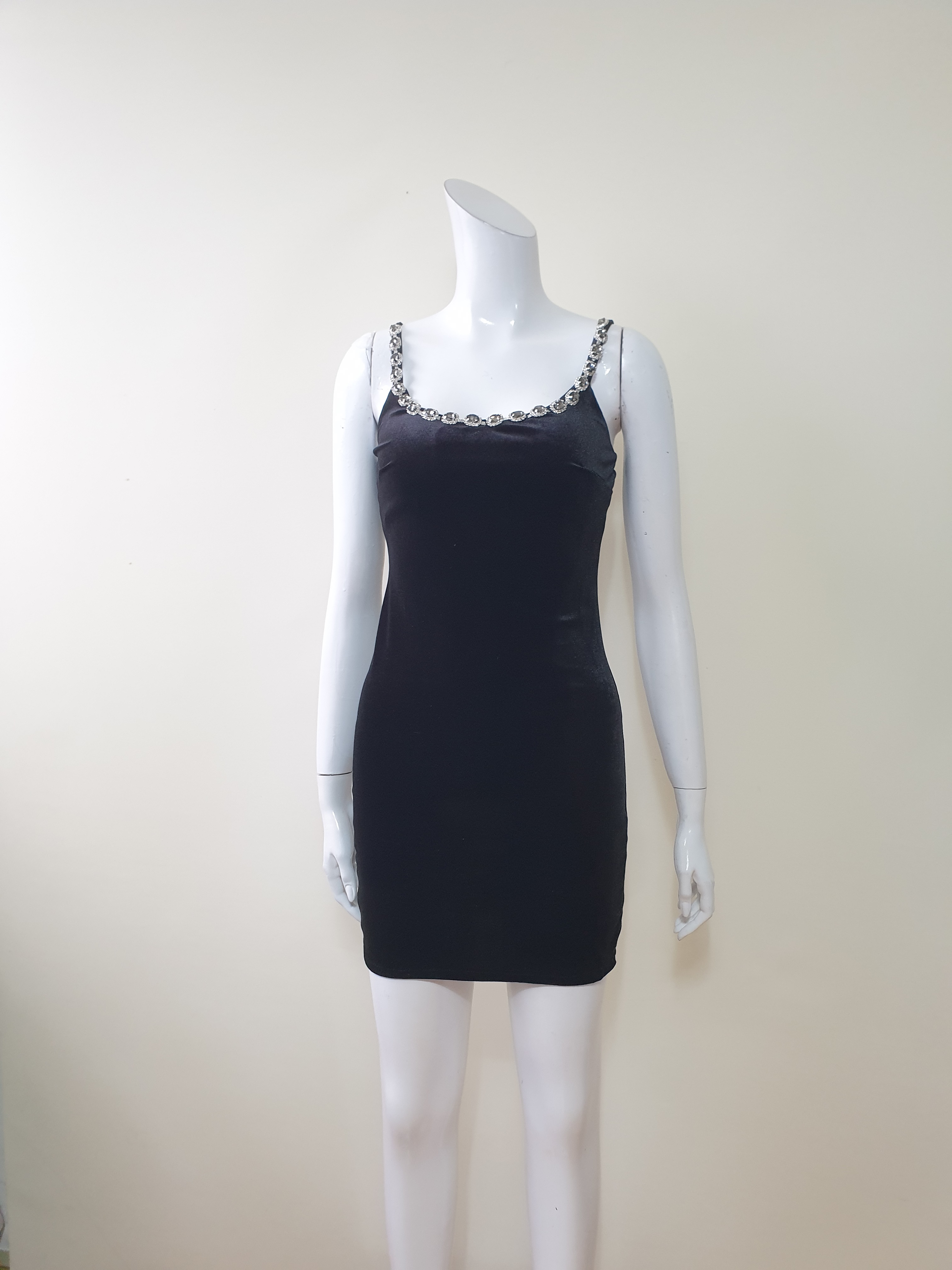 ビジューネックベロアタイトキャミワンピース | 詳細画像8