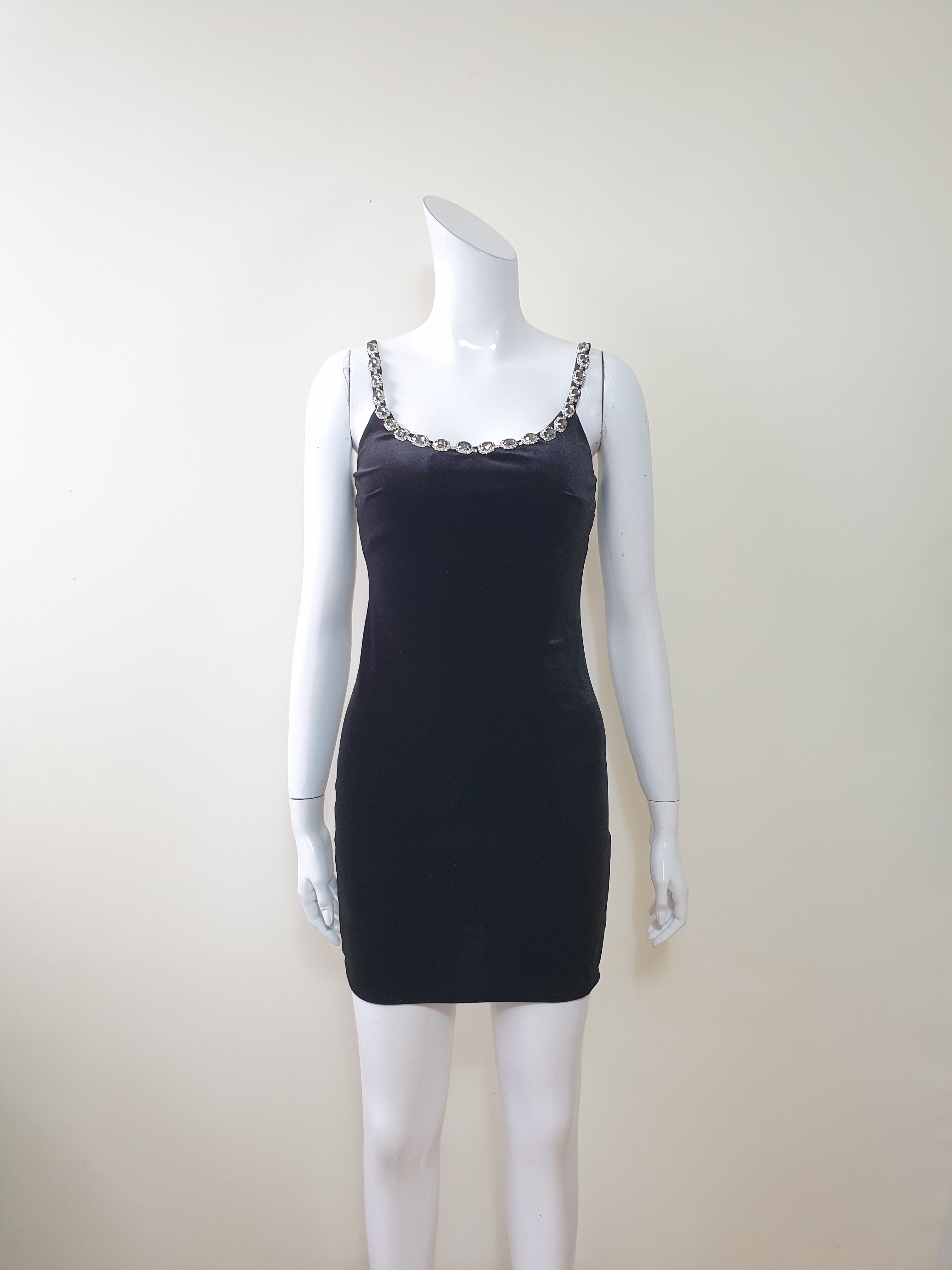 ビジューネックベロアタイトキャミワンピース | 詳細画像9