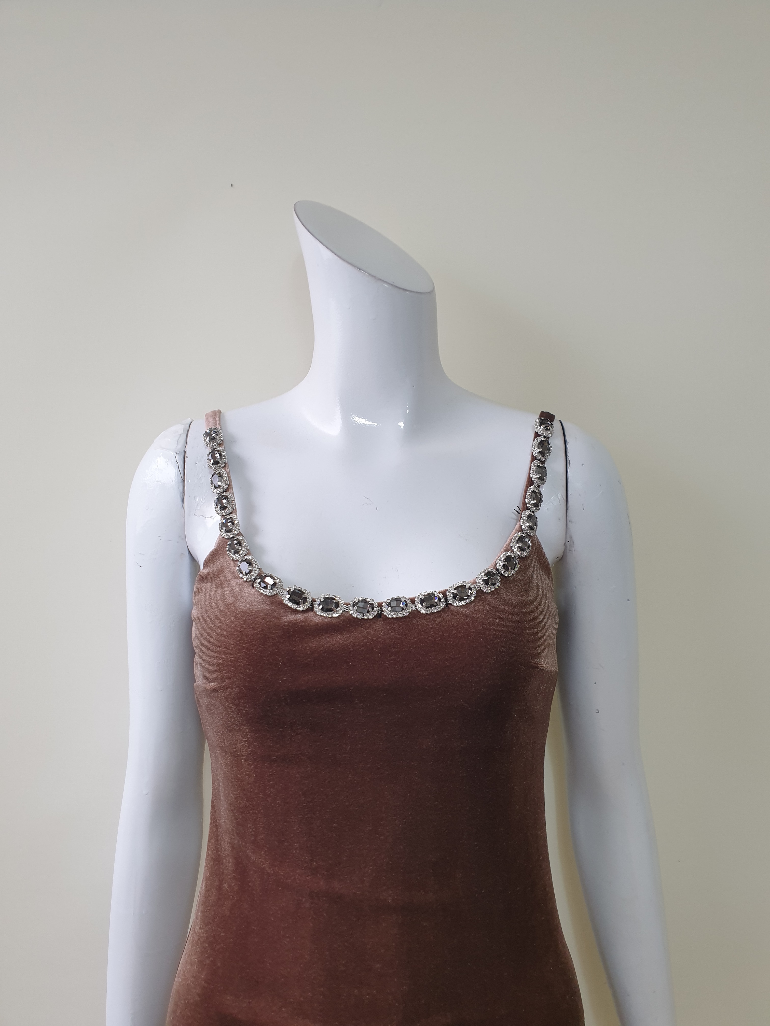 ビジューネックベロアタイトキャミワンピース | 詳細画像11