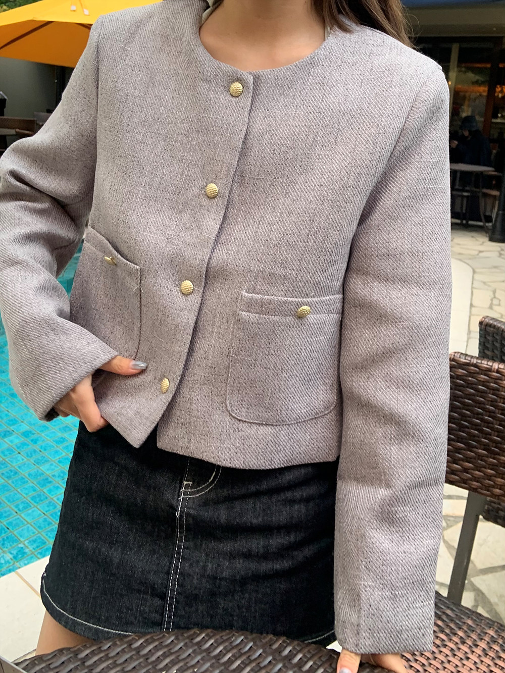 ノーカラージャケット | 詳細画像15