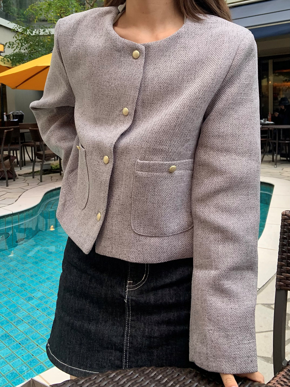 ノーカラージャケット | 詳細画像16