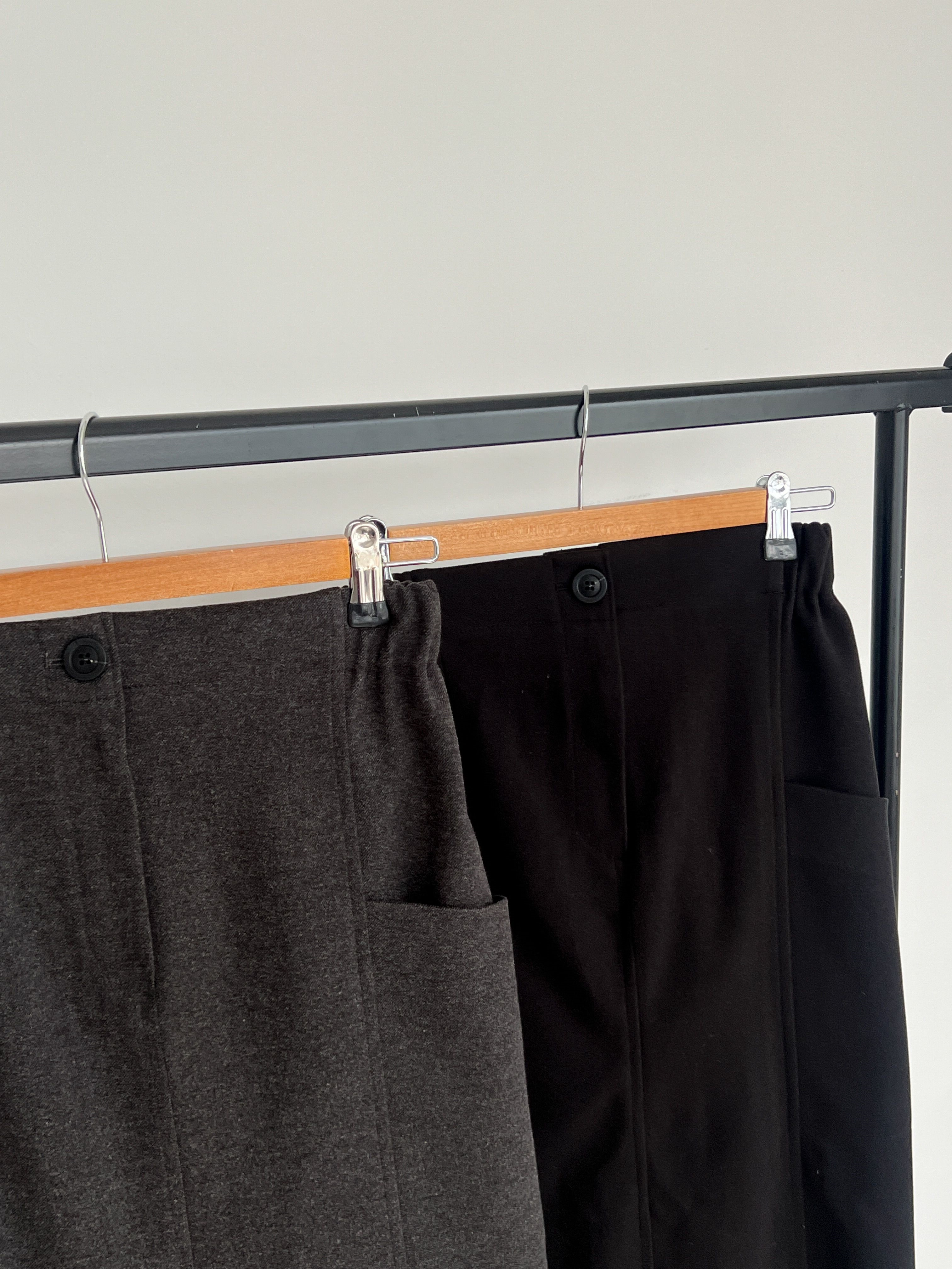 メルトンタッチポケットスリットIラインスカート | 詳細画像10