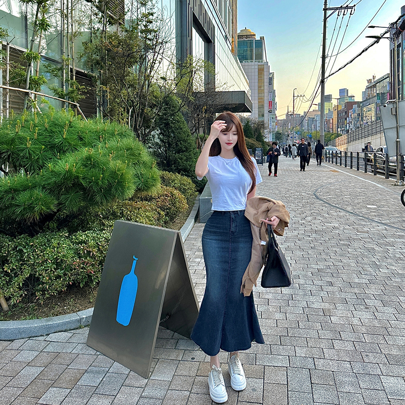 新品未使用】Randyランディーカットアウト マーメイドデニムスカート