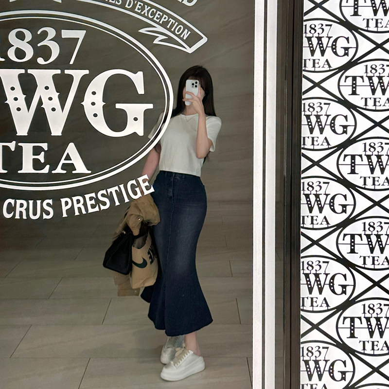 Randy Mサイズ　カットアウトマーメイドデニムスカート カットアウトマーメイドデニムスカート – Randy