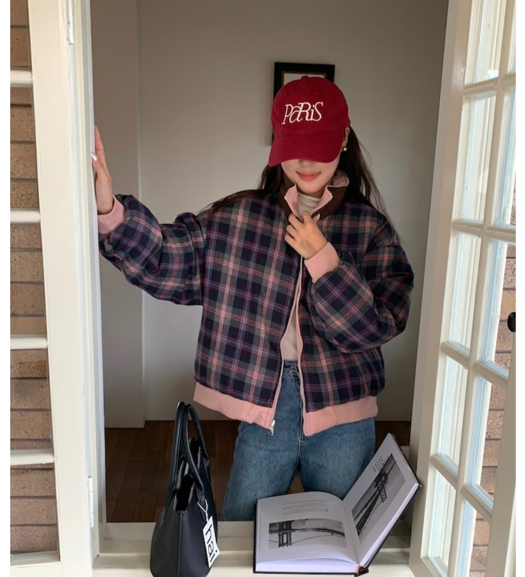 2WAYリバーシブルチェック中綿ジャンパー | 詳細画像3