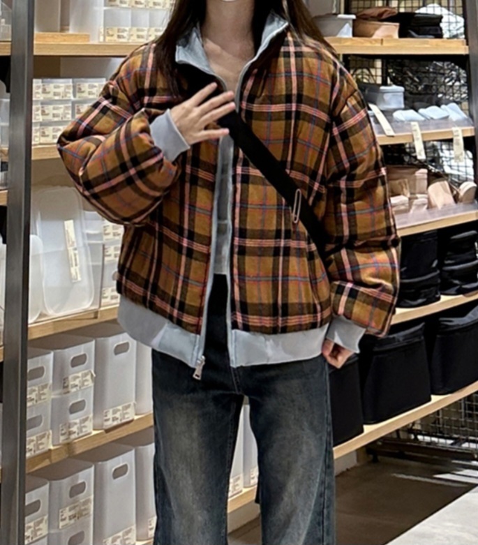 2WAYリバーシブルチェック中綿ジャンパー | 詳細画像4