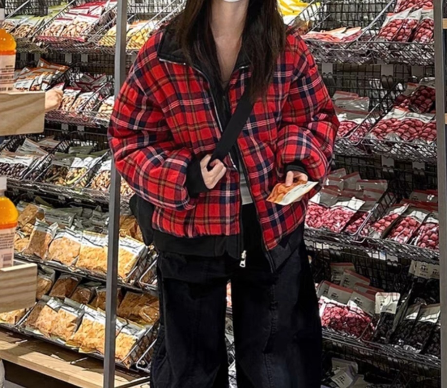 2WAYリバーシブルチェック中綿ジャンパー | 詳細画像7