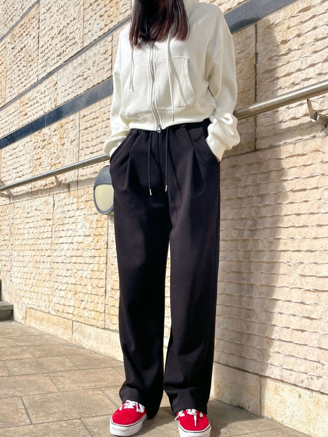 エコファー裏地ドロストタックスウェットパンツ | 詳細画像19