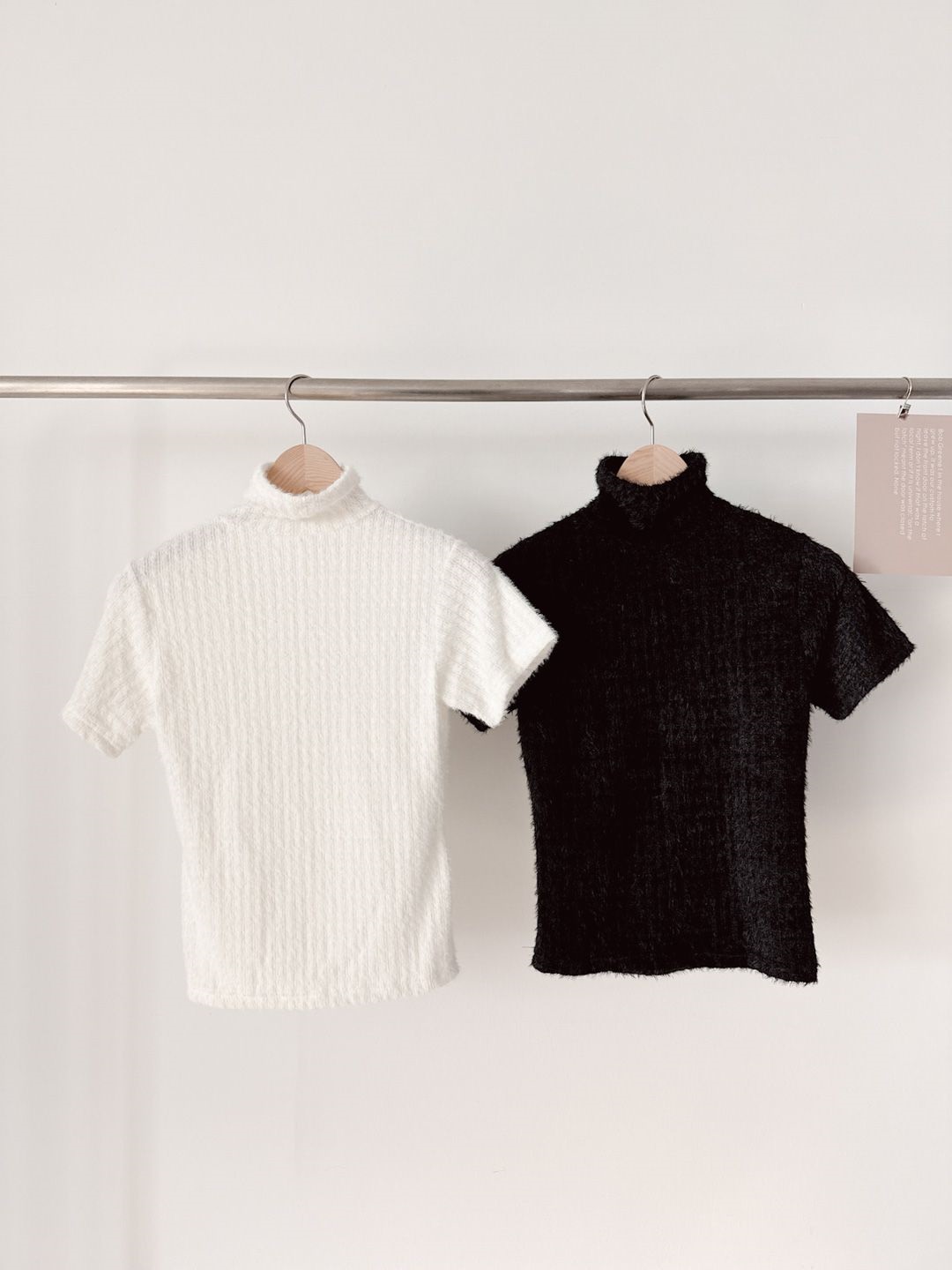 ファータッチハイネック半袖リブTシャツ | 詳細画像11