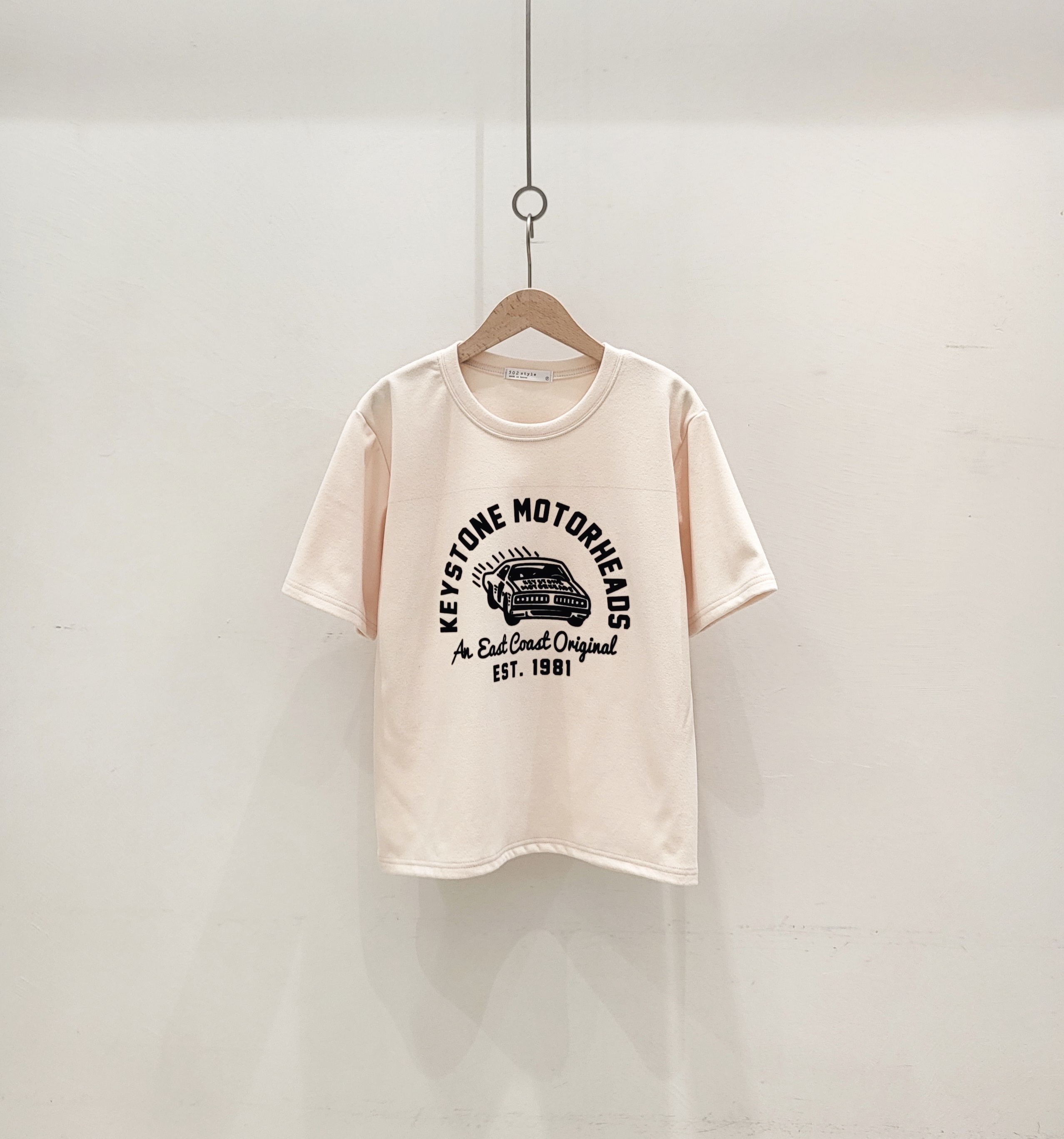 ピーチ起毛カープリント半袖Tシャツ | 詳細画像3