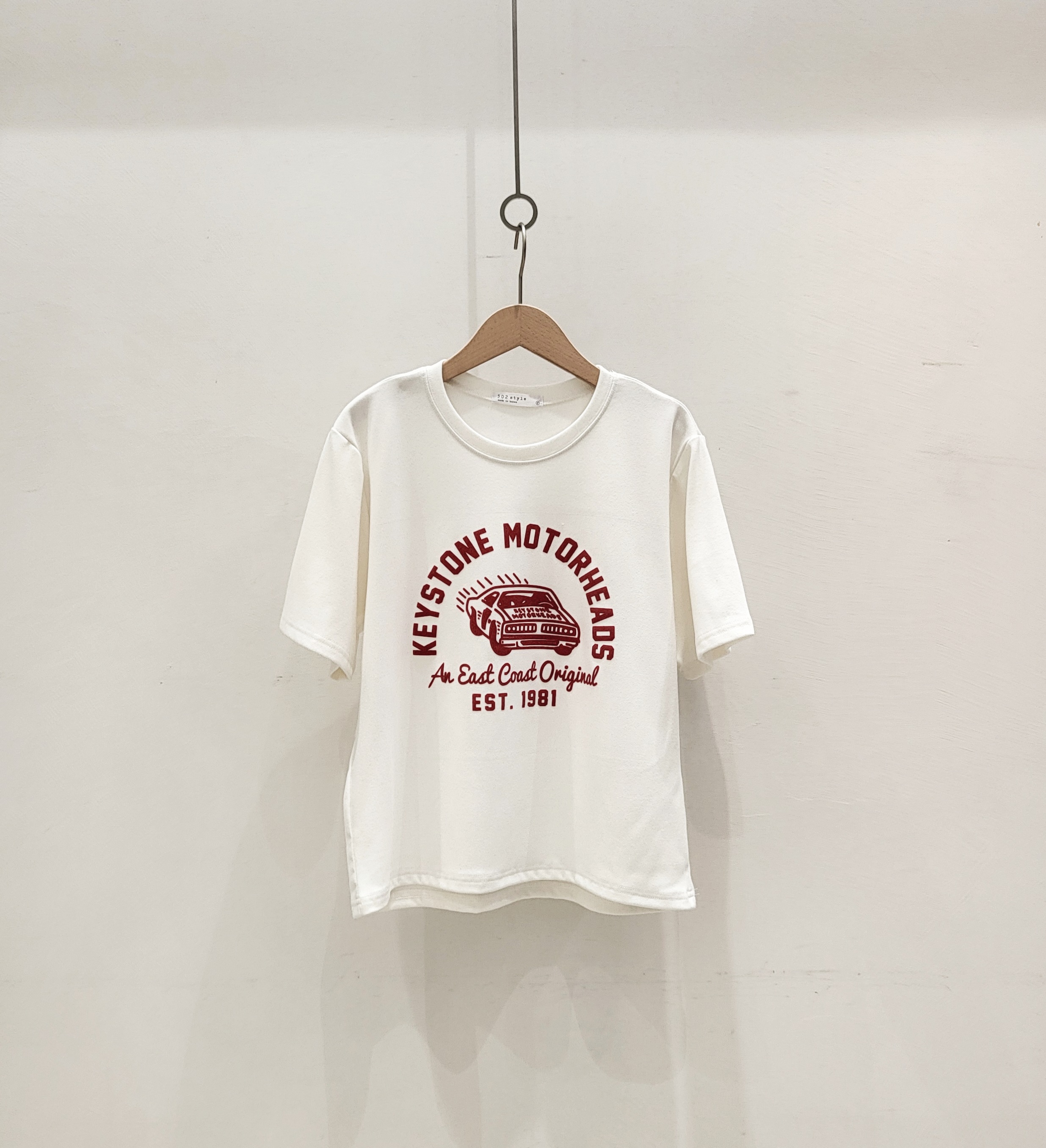 ピーチ起毛カープリント半袖Tシャツ | 詳細画像2