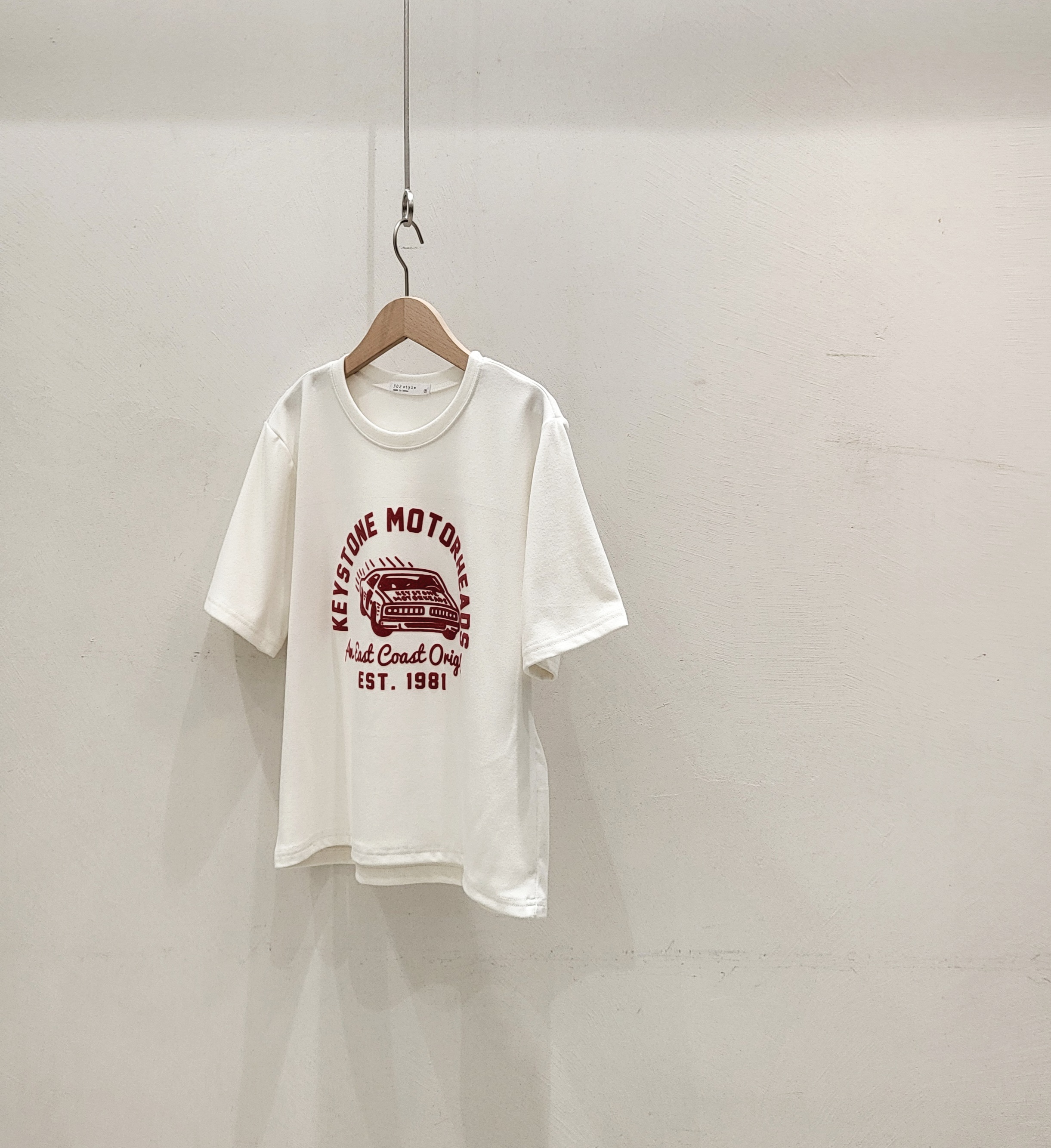 ピーチ起毛カープリント半袖Tシャツ | 詳細画像12