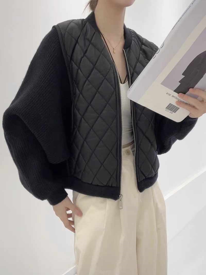 ニットスリーブキルティングブルゾンジャンパー | 詳細画像3