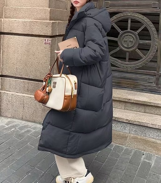 ドローコードフードロング中綿ジャンパー | 詳細画像10