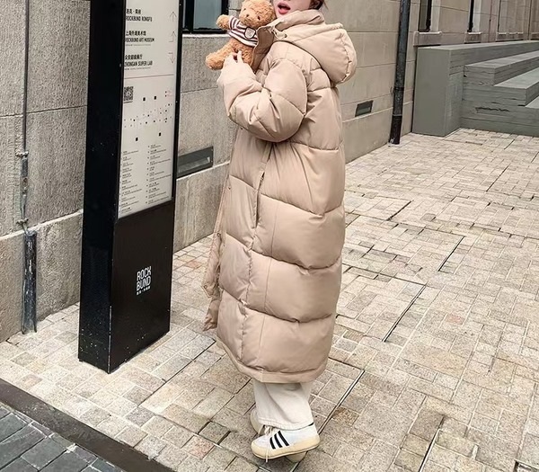 ドローコードフードロング中綿ジャンパー | 詳細画像15