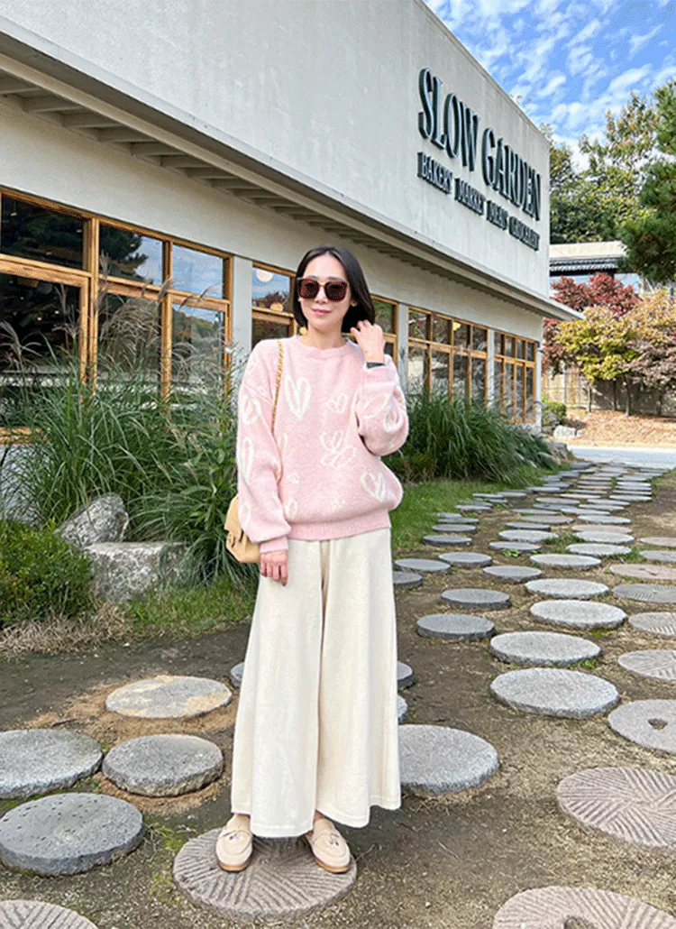 ハートパターンニット | byhans | 詳細画像1