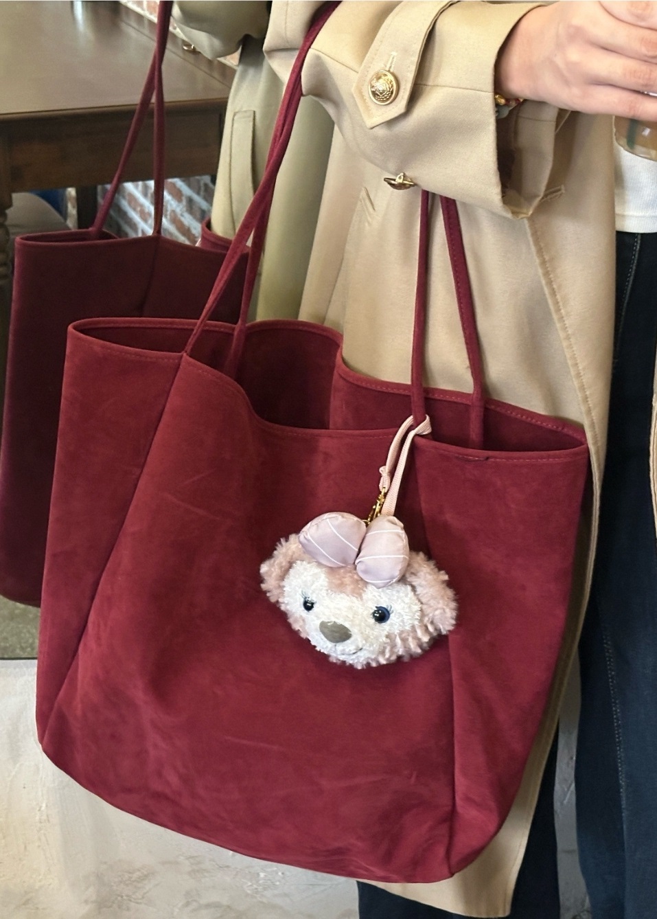 ビッグスエード調トートバッグ | 詳細画像5