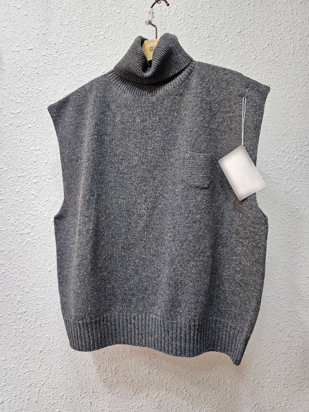 ウール混タートルポケットニットベスト | 詳細画像12
