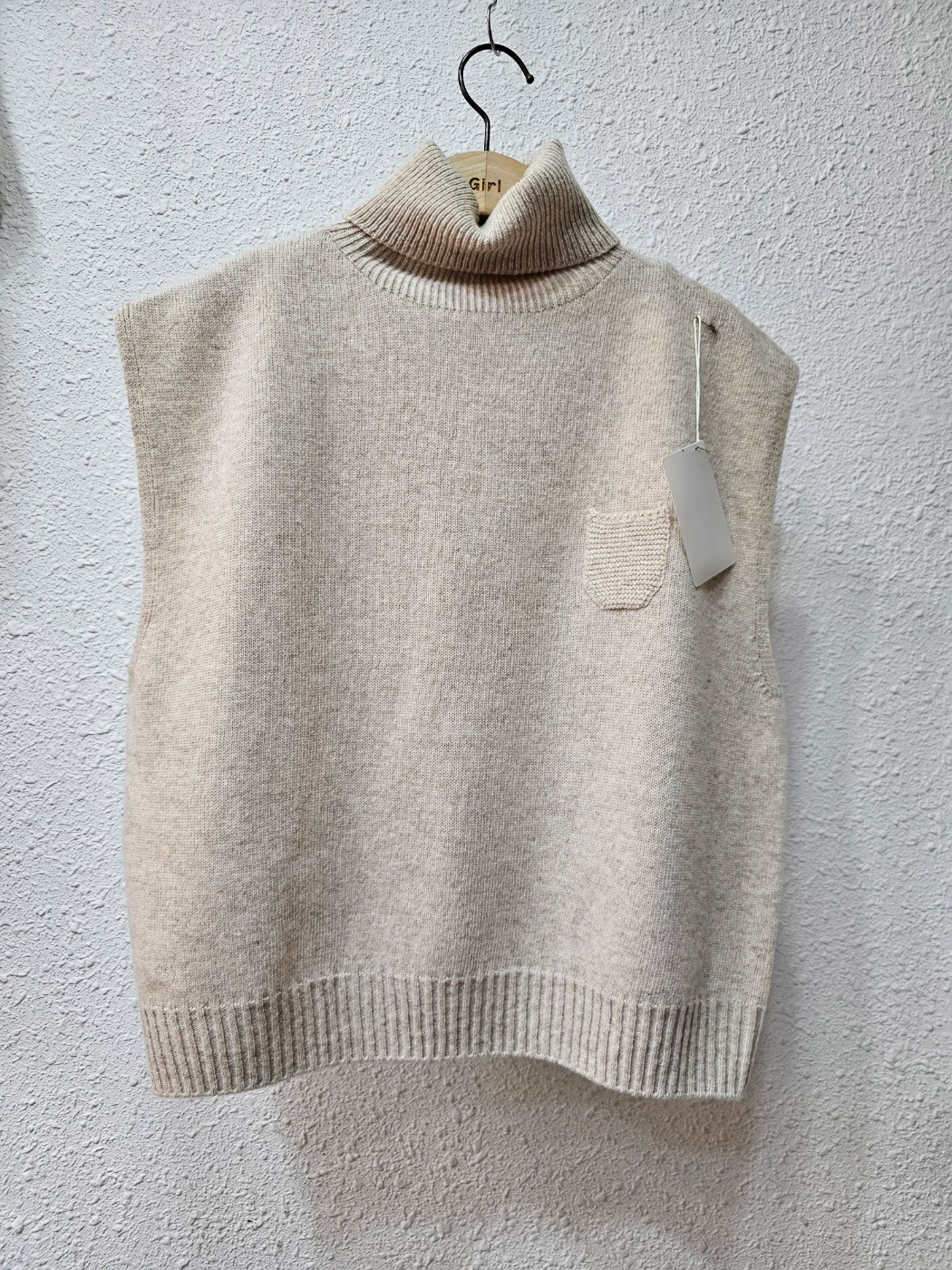 ウール混タートルポケットニットベスト | 詳細画像13