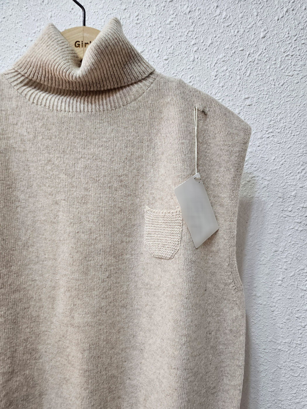 ウール混タートルポケットニットベスト | 詳細画像14