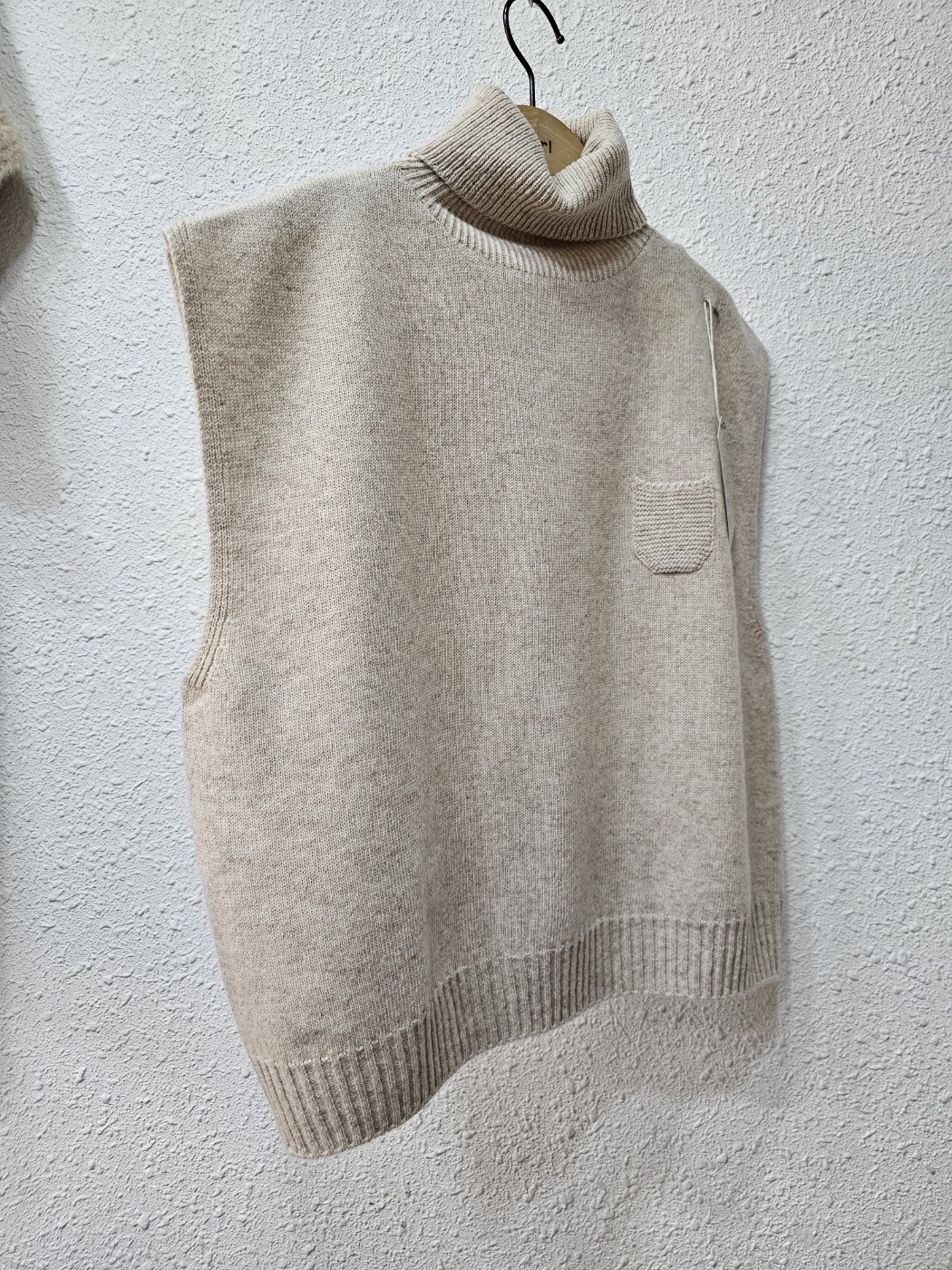 ウール混タートルポケットニットベスト | 詳細画像15