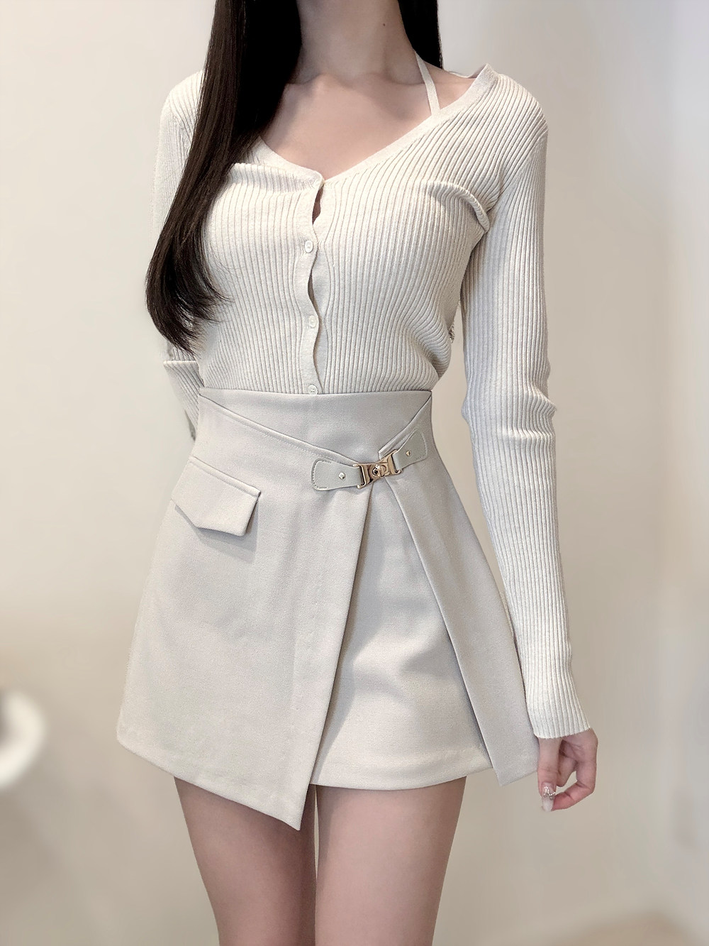 パンツ裏地ゴールドビットミニスカート | 詳細画像10