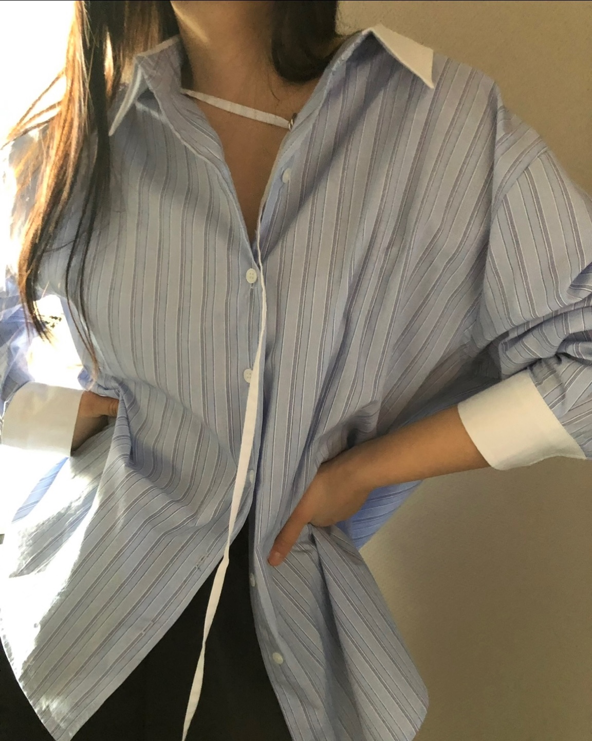 2TYPEベルトネックボクシーシャツ | 詳細画像2