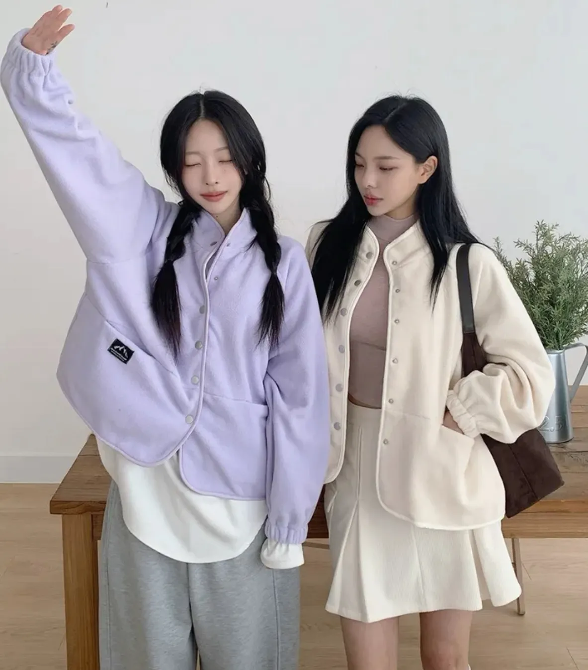 両起毛ハイネックポケットジャケット | 詳細画像1