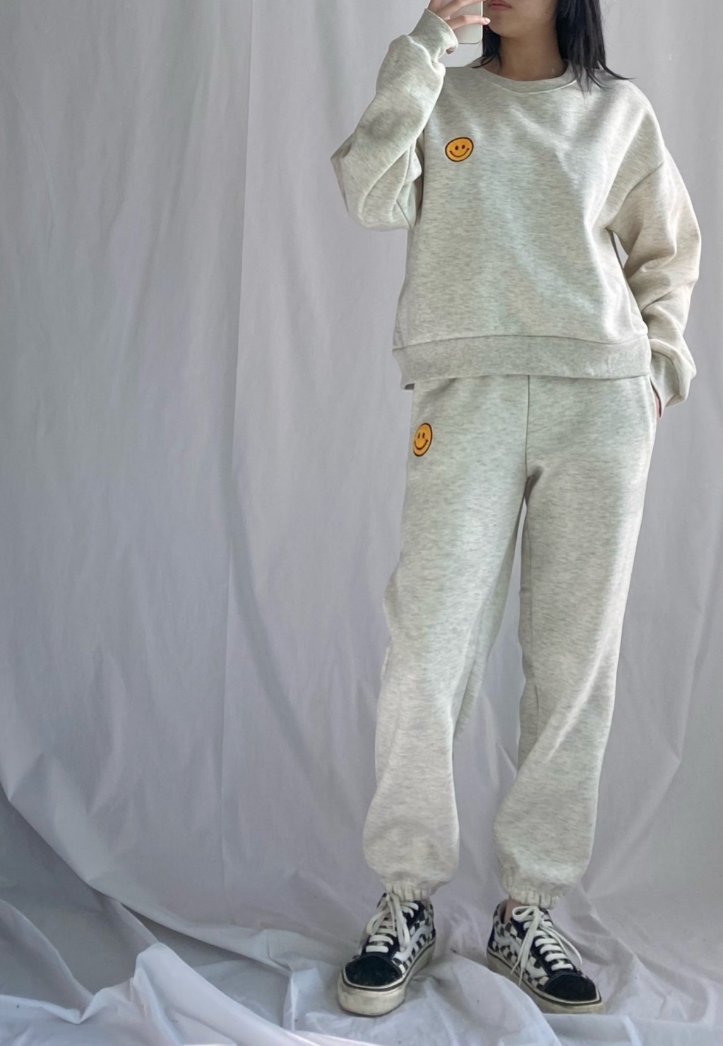 裏起毛スマイルスウェット&ジョガーパンツSET | 詳細画像14