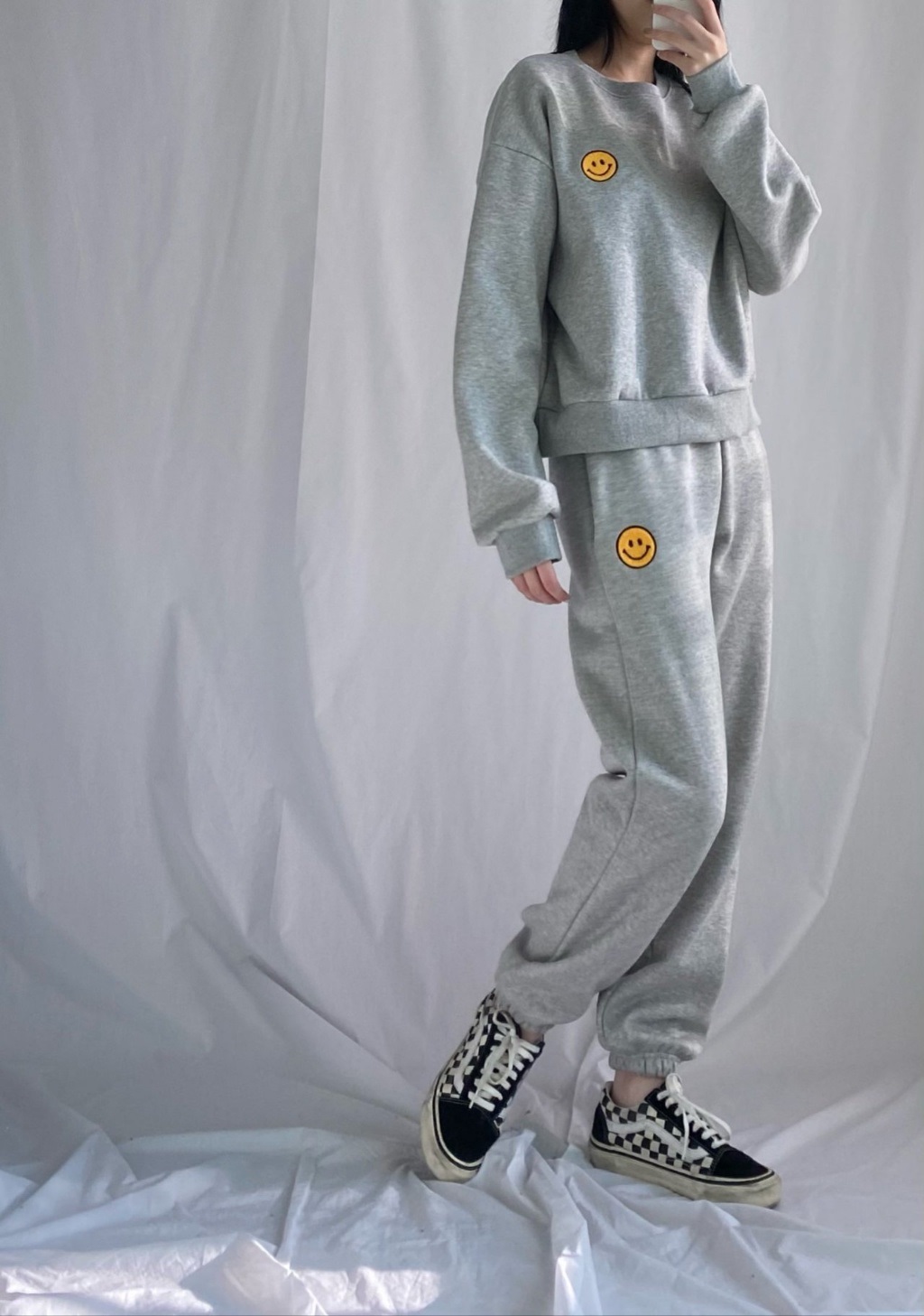 裏起毛スマイルスウェット&ジョガーパンツSET | 詳細画像15