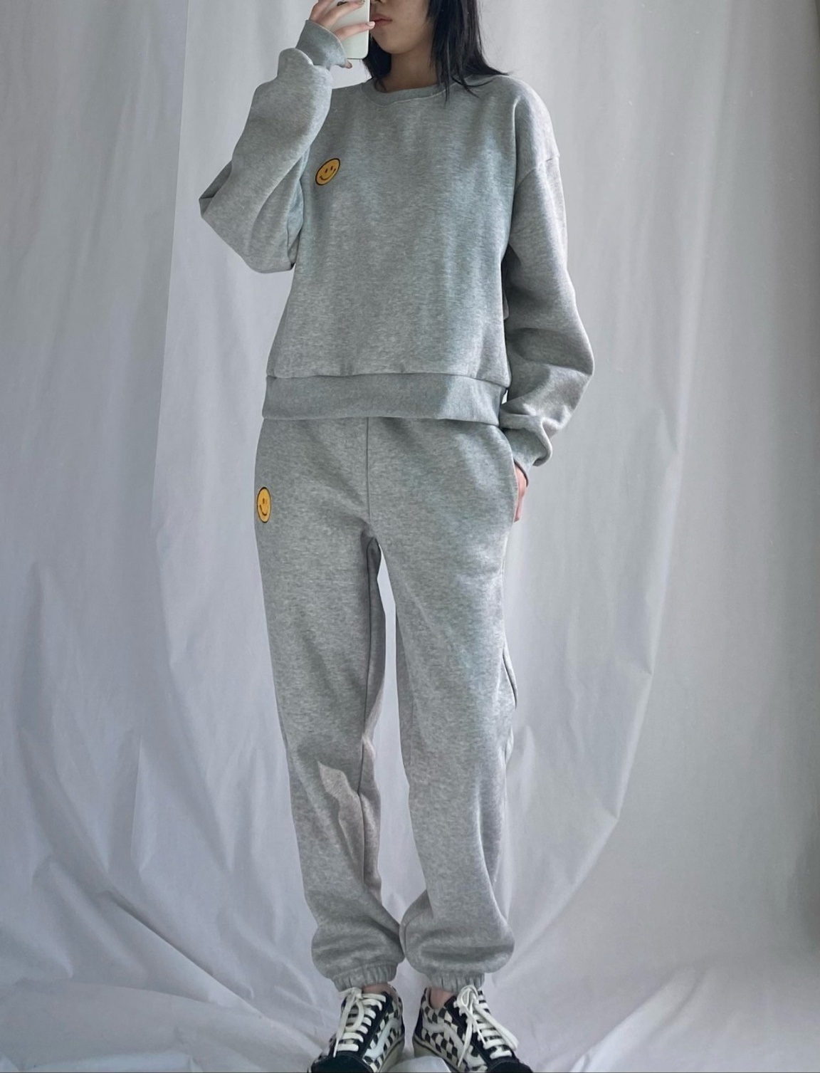 裏起毛スマイルスウェット&ジョガーパンツSET | 詳細画像16