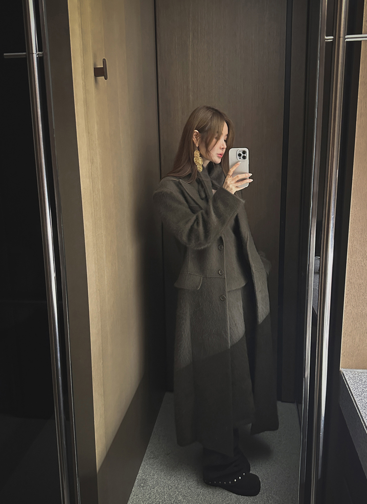 ✨美品✨Theory 20aw スカーフ付きロングコート