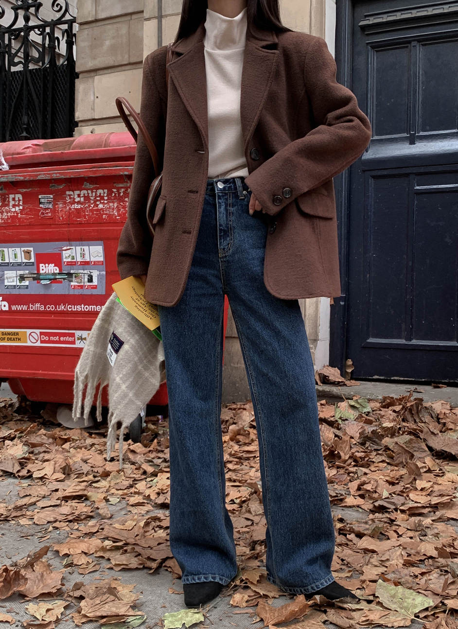 ウールブレンドシングルジャケット | レディースファッション通販 - DHOLIC