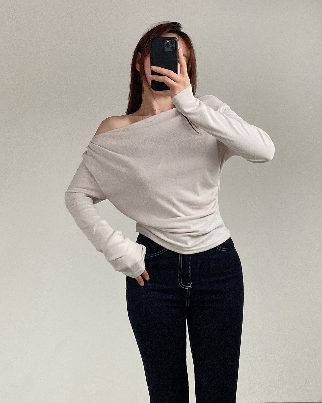 2WAY起毛リボンドレープTシャツ | 詳細画像3