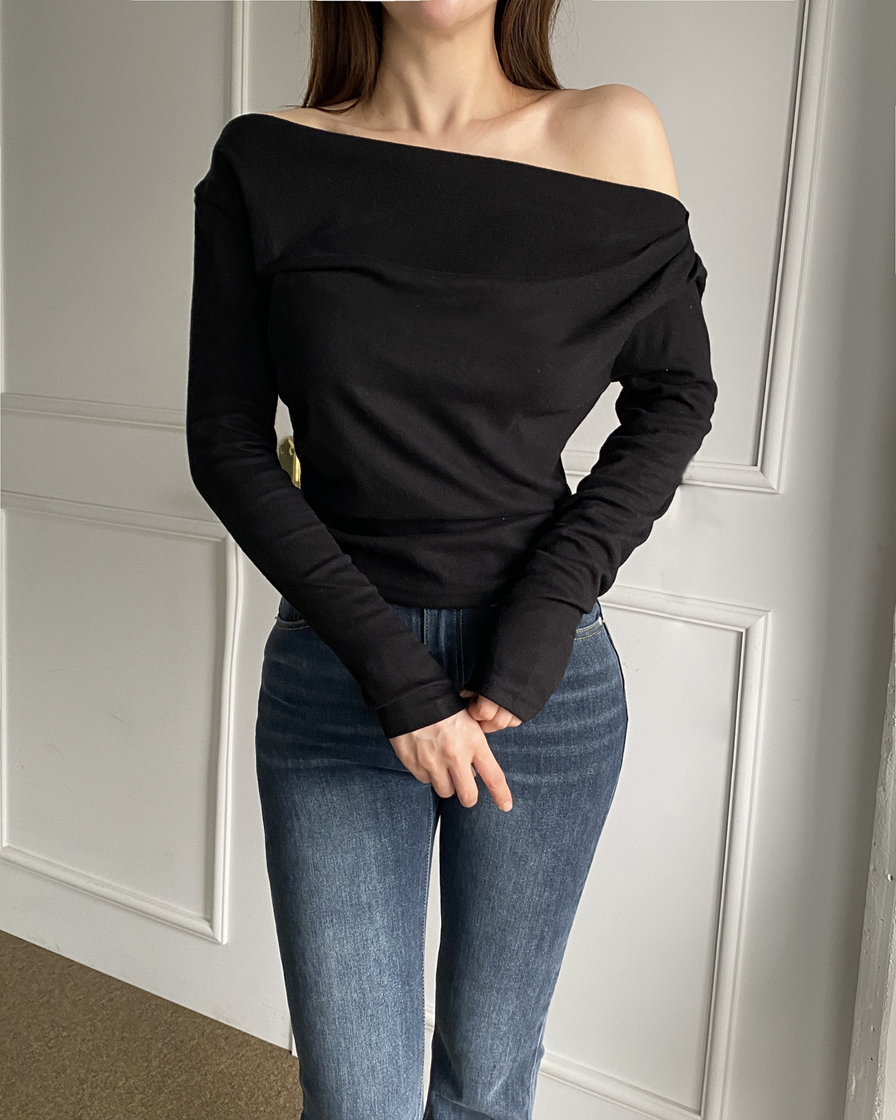 2WAY起毛リボンドレープTシャツ | 詳細画像7