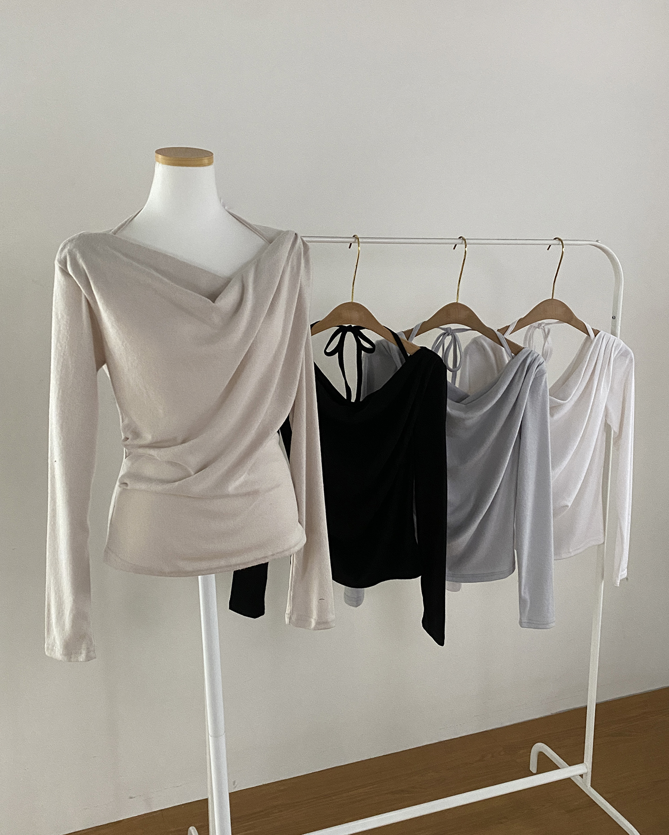 2WAY起毛リボンドレープTシャツ | 詳細画像13