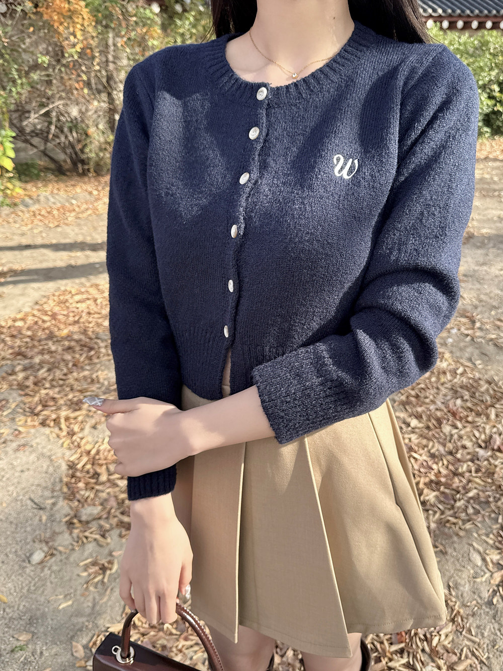 W刺繍ロゴカーディガン | 詳細画像6