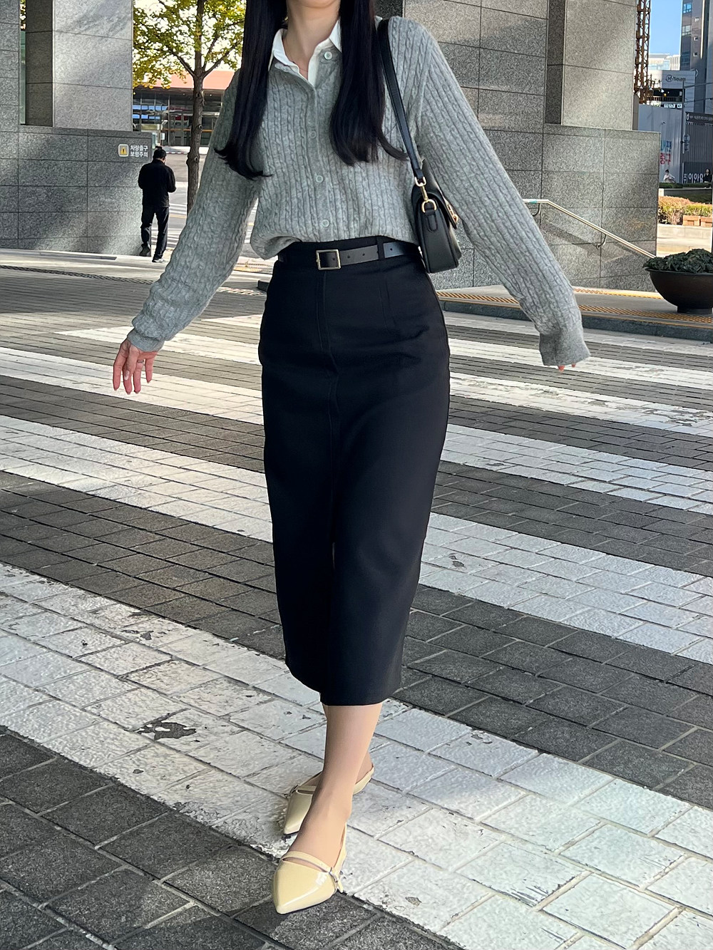 ハイウエストスリットIラインスカート | 詳細画像9