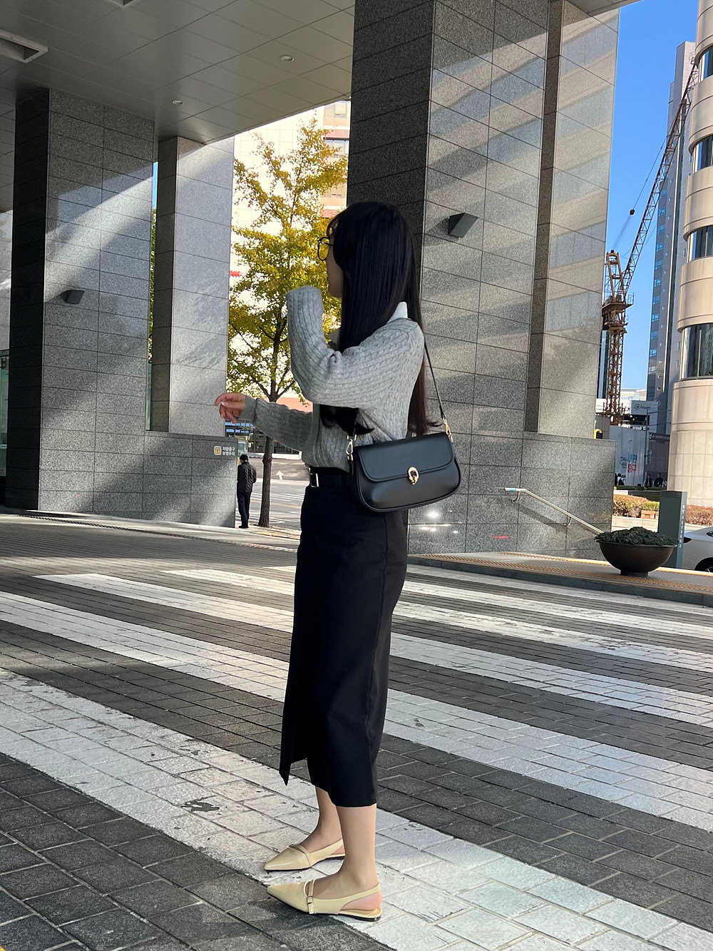 ハイウエストスリットIラインスカート | 詳細画像14