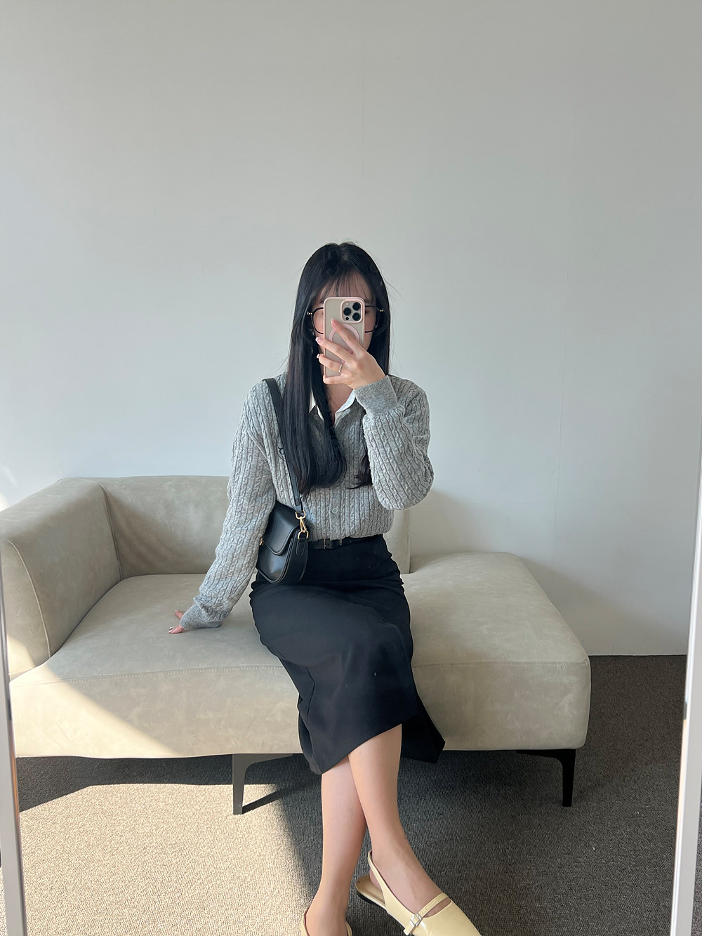 ハイウエストスリットIラインスカート | 詳細画像16