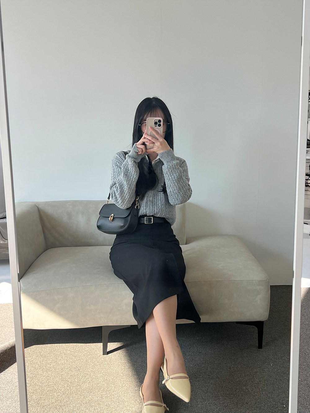 ハイウエストスリットIラインスカート | 詳細画像20