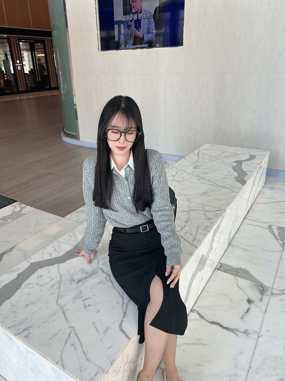 ハイウエストスリットIラインスカート | 詳細画像21