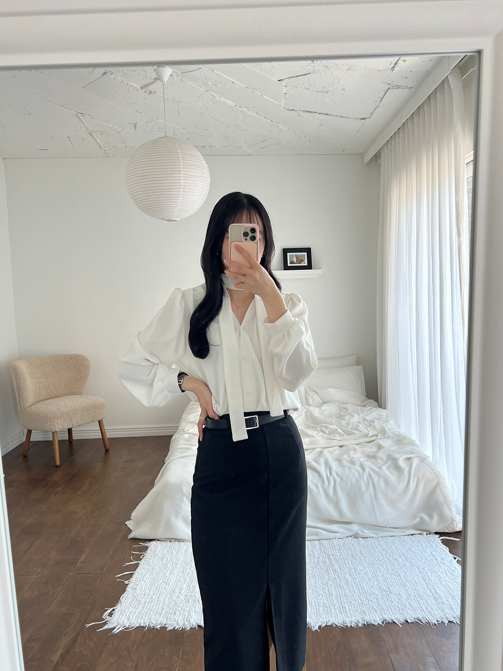 ハイウエストスリットIラインスカート | 詳細画像24