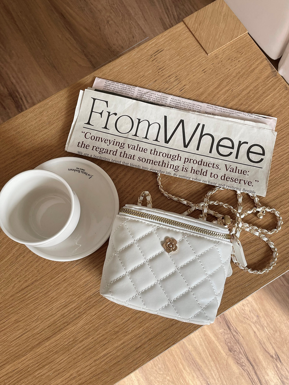 フラワーキルティングバニティバッグ | 詳細画像7